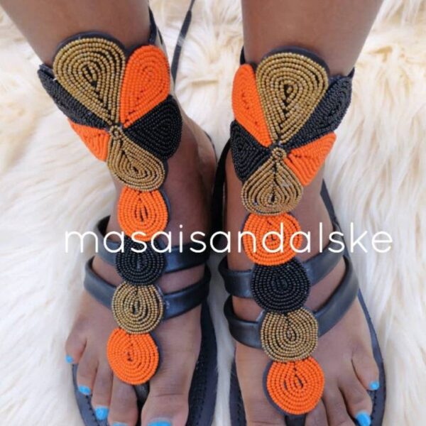 Maasai sandals , Gladiator sandals , Women sandals , African beaded sandals , Leather sandals , Summer sandals , Gift for her , Sandals