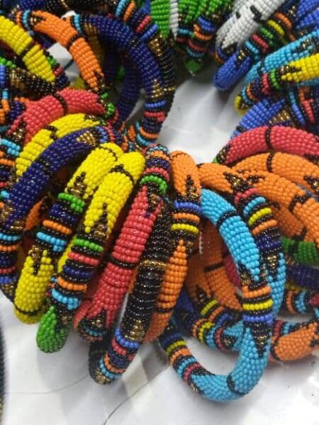 100 Wholesale bracelets , African bracelets  , African beaded bracelets , Zulu bracelets , multicolor bracelets , women jewelry ,