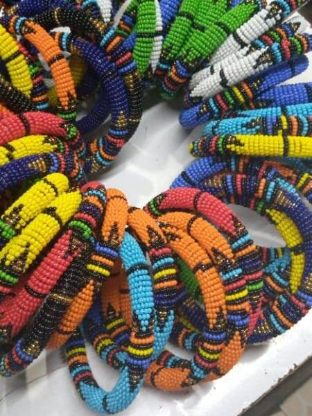 100 Wholesale bracelets , African bracelets  , African beaded bracelets , Zulu bracelets , multicolor bracelets , women jewelry ,