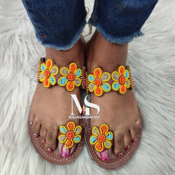 Gladiator sandals , Women sandals , Maasai sandals , Leather sandals ,Beaded sandals , Bohemian sandals , African sandals , gift for her