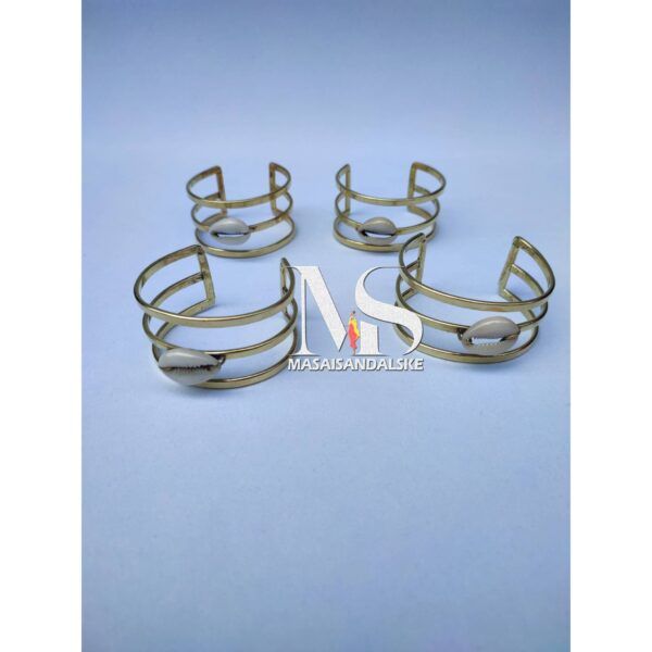 5 Cowrie shell bracelets ,African brass and cowrie bracelets , wholesale brass bracelets , African Brass jewelry ,wholesale brass jewelry